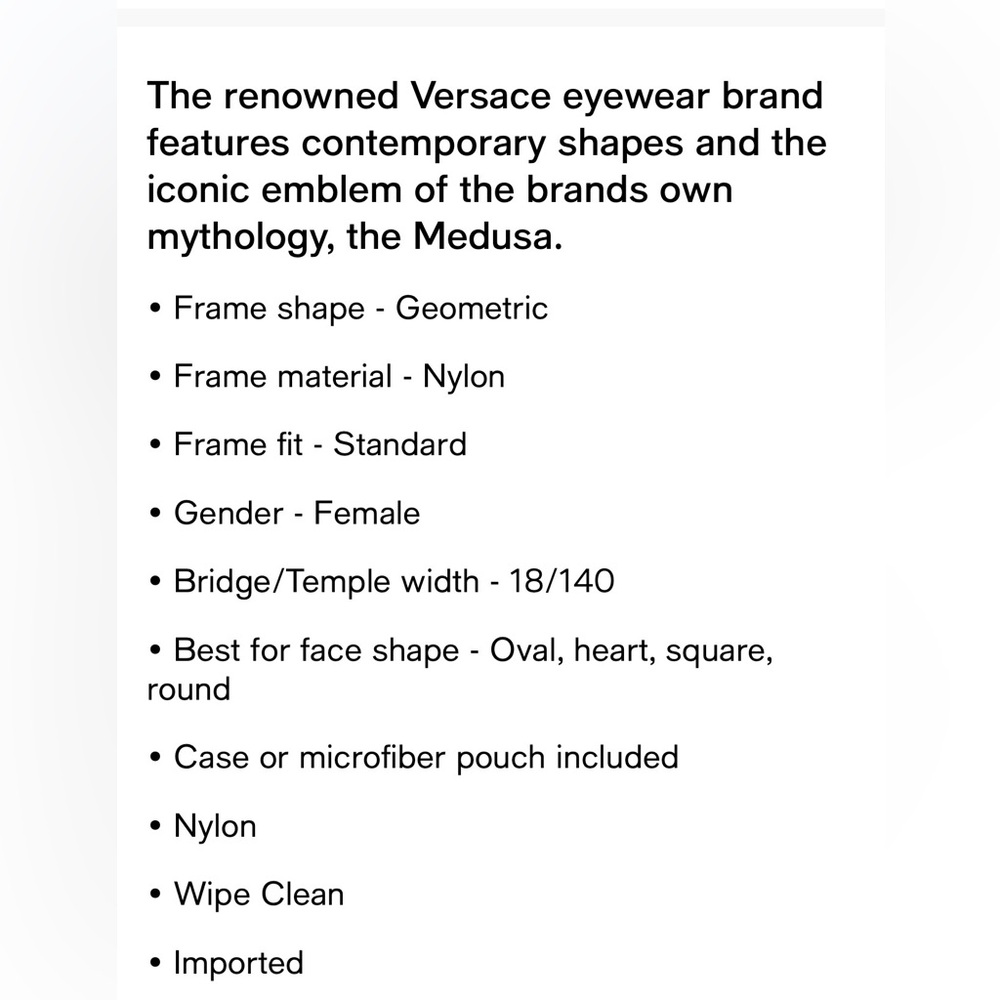 Versace Women’s Black Oversized Square Sunglasses - Picture 12 of 12